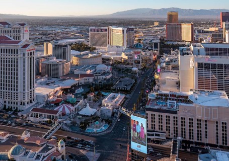Casinos along Las Vegas Boulevard in Las Vegas, Nevada