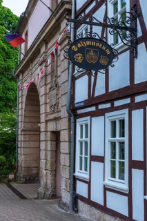 Salt museum at the Södertor, history of salt extraction, half-timbered idyll of the old town of Bad