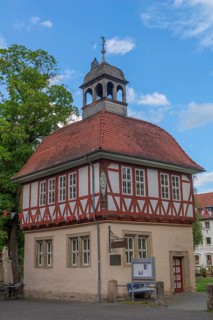The historic Pfennigstube, carters paid their salt duty here, half-timbered idyll of the old town
