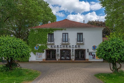 Entrance area to the spa theatre, Bad Sooden, Allendorf, Bad Sooden district, cinema, cultural