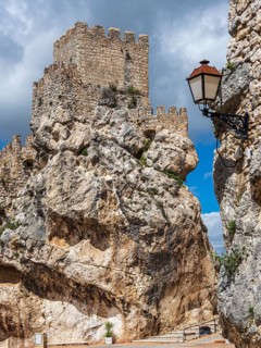 Zuheros castle and village, Sierras Subbéticas, Zuheros, Córdoba province, Andalusia, Spain