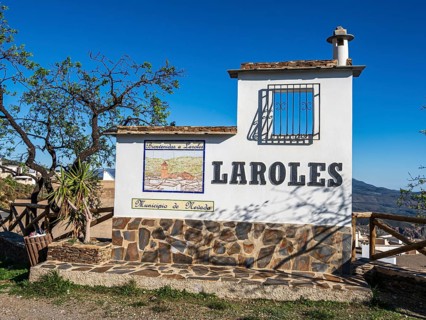 Village Laroles, one of the whitewashed villages on the slopes of the Sierra Nevada, Andalusia,