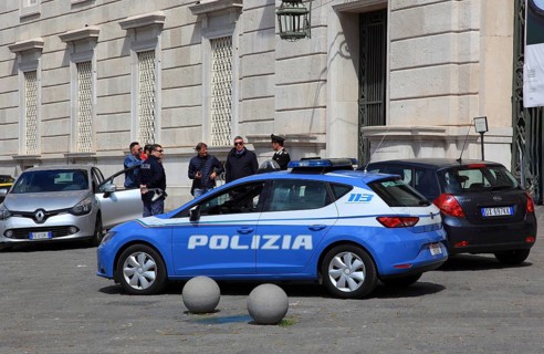 Polizia vehicle, Polizia di Statom State Police, one of the two general Italian police forces,