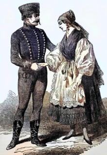 National costumes of the Austro-Hungarian monarchy of the 19th century, Austria, digital