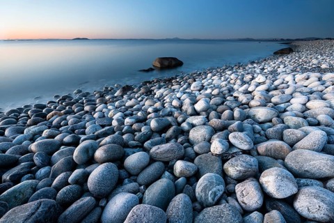 Pebble beach at Bore, Randaberg, Rogaland, Norway