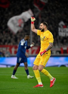 Goal celebration Goalkeeper Gianuigi Donnarumma FC Paris Saint-Germain PSG (01) Gesture Gesture