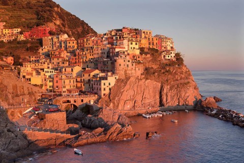Townscape, Manarola, Cinque Terre, Rivera di Levante, Province of La Spezia, Liguria, Italy