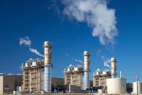Byesville, Ohio - The Guernsey Power Station, a gas-fired power station in eastern Ohio. The 1.875