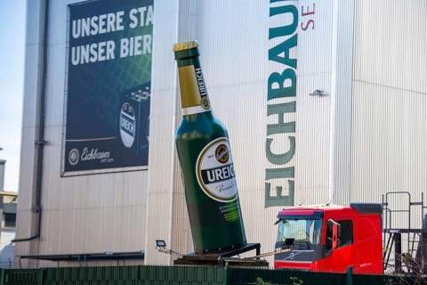 Headquarters of the private brewery Eichbaum in Mannheim-Käfertal