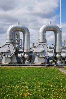 Werne, North Rhine-Westphalia, Germany, compressor station for natural gas and, in future, hydrogen