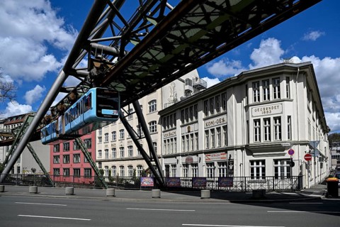 Suspension railway, Elberfeld district, Wuppertal, Bergisches Land, North Rhine-Westphalia, Germany