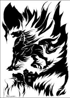 Metzengerstein by Edgar Allan Poe, illustration from Poe's Tales of Mystery & Imagination by Arthur