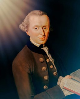 Immanuel Kant, 1724, 1804, German philosopher of the Enlightenment, digital edited according to