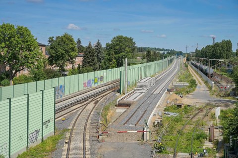 Tracks, rails, Deutsche Bahn, Berlin Südkreuz - Blankenfelde construction project, Dresdner Bahn,