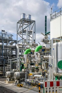Oberhausen, North Rhine-Westphalia, Germany, Green hydrogen at Air Liquide, hydrogen production at