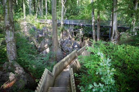 Nature reserve Felsenmeer, means Ocean of rocks, Sauerlandpark, Hemer, Sauerland region, North