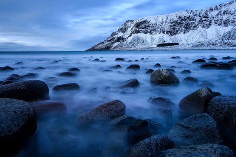 Beach of Unstad, Lofoten, Norway