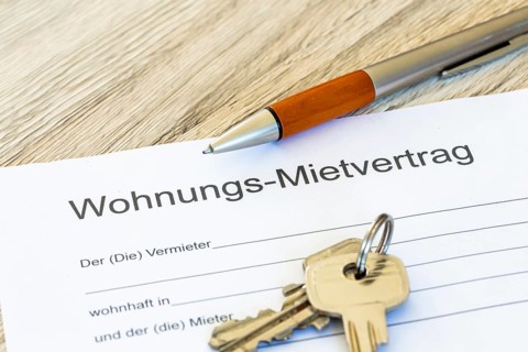 Close-up of a symbolic tenancy agreement
