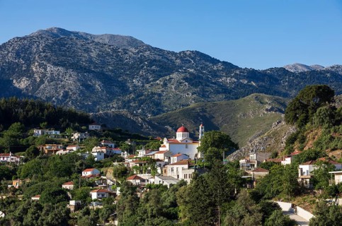 Mountain village Lakkoi, Crete, Greece