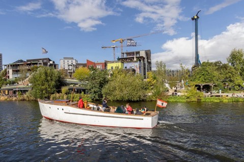 Holzmarkt 25, urban neighbourhood in Berlin-Friedrichshain. Internationally recognised example of