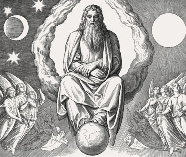 Seventh day, God rests, by Julius Schnorr von Carolsfeld, 1860
