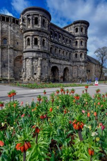 Porta Nigra, Roman city gate, Unesco World Heritage Site, Trier, Rhineland-Palatinate, Germany