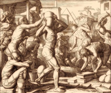 Slavery and Massacre of the Innocents, Old Testament, by Julius Schnorr von Carolsfeld, 1860