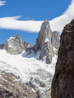 Aguja Saint Exupery, Laguna de los Tres Trail, Mount Fitz Roy, El Chaltén, Santa Cruz Province,