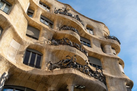 Casa Milà, residential and commercial building designed by the architect Antoni Gaudí in Barcelona,
