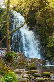 The impressive Xorroxin waterfall in northern Navarra, near the village of Errezil