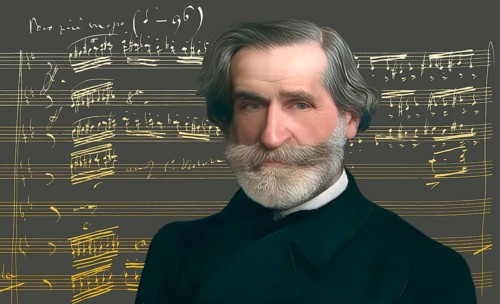 Giuseppe Verdi, 1813 – 1901, Italian opera composer, autograph notesheet from Don Carlos, digitally