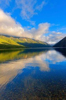 View of Lake Rotoiti, Nelson Lakes National Park, South Island, New Zealand