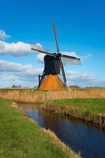 De Jansmolen or De Modden, hollow mill, Rijksmonumenten, Goengahuizen, Goëngahuizen, Goaiïngahuzen,