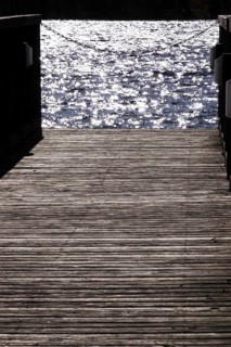Jetty on Lake Werbellinsee, Brandenburg, Germany