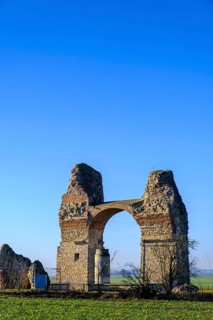 Roman excavation, Heidentor, Petronell-Carnuntum, Carnuntum Archaeological Park, Industrial