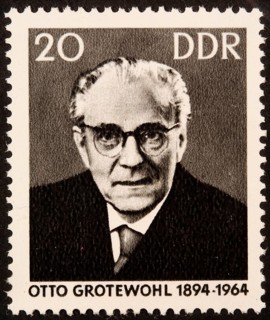 Otto Grotewohl, 1894-1964, a German politician and the first prime minister of the German