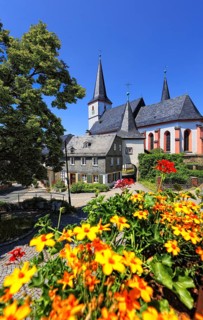 The fortified church Zum Heiligen Geist in Grafengehaig. It is one of the best-preserved and oldest
