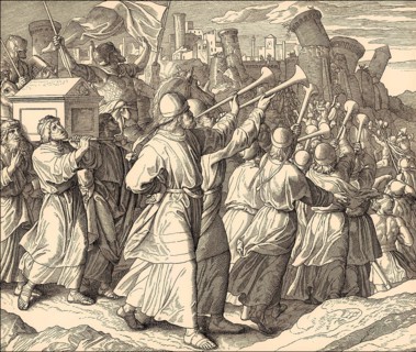 Battle of Jericho, Old Testament, by Julius Schnorr von Carolsfeld, 1860