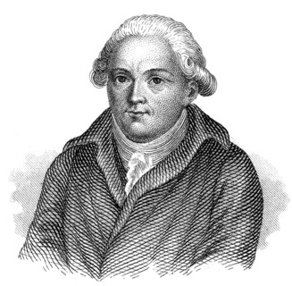 Portait of Georg Christoph Lichtenberg, 1742 - 1799, a German scientist, satirist and Anglophile,