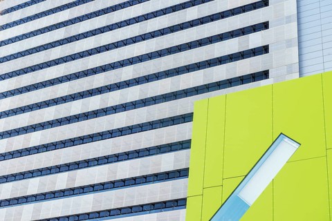 Modern architecture at Brisbane Square, Brisbane, Queensland, Australia