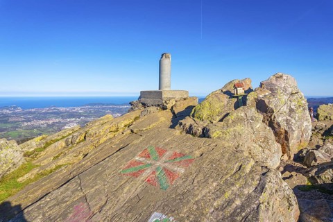 Procious summit of Mount Adarra in Urnieta. Gipuzkoa, Basque Country