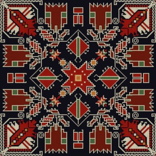 Traditional Bulgarian embroidery vector pattern