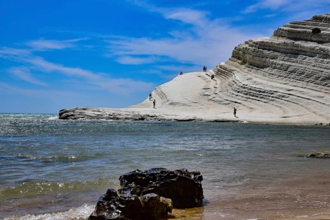 Sacala dei Turchi, or Stairway of the Turks, near Agrigento, in Sicily, Italy