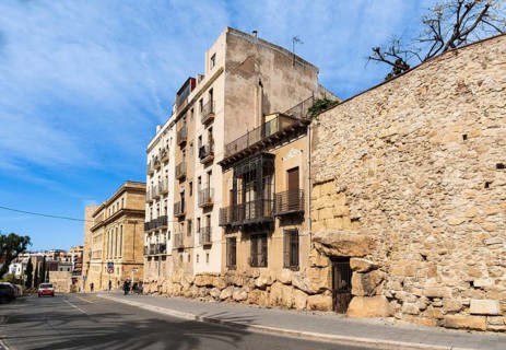 Building near the Torre del Pretori o Castell del Rei in Tarragona, Spain