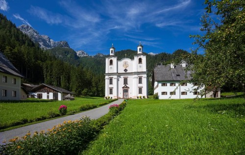Maria Kirchental pilgrimage church, Loferer Steinberge, Sankt Martin bei Lofer, Pinzgau, Salzburg