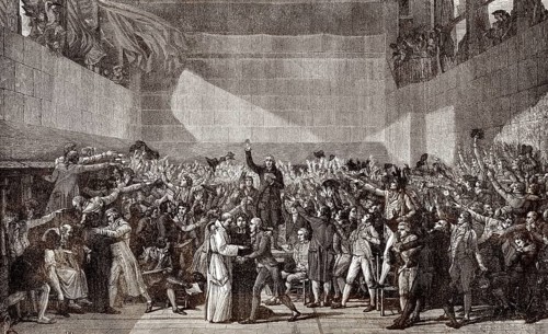 The Tennis Court Oath, French National Assembly, June 20th, 1789