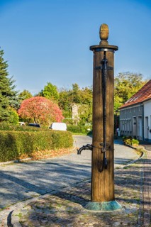 Historic water pump, Gartz Oder, Brandenburg, Germany