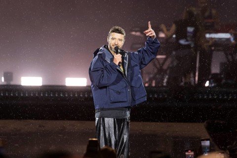 Justin Timberlake at the Lollapalooza Festival in the Olympiastadion and on the Maifeld, Berlin,