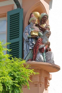 Sculpture Three Wise Men by Hans Volker Dursy 1985, Wise Men from the Orient, Balthasar, Melchior,
