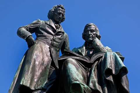 Brothers Grimm National Monument, Neustädter Marktplatz, starting point of the German Fairy Tale